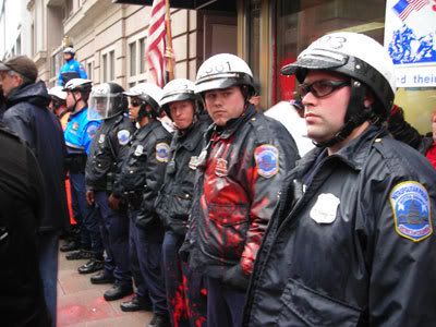 Police line in DC
