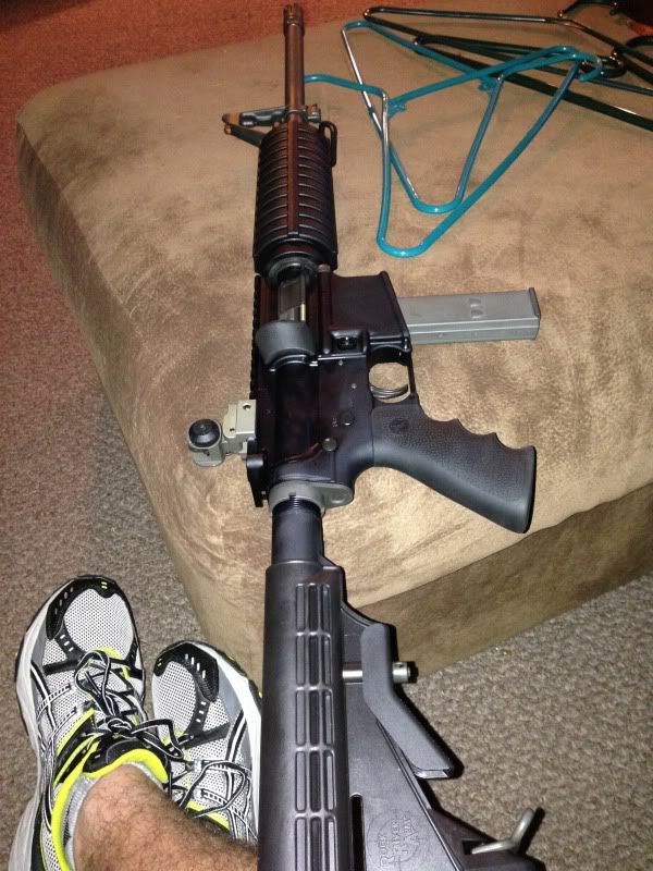 Round (xm177 style) carbine handguards