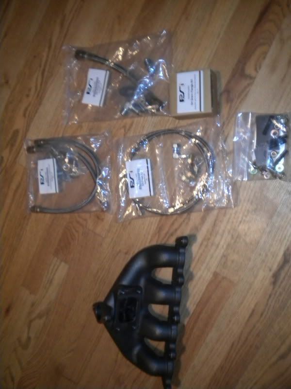 Pics of PSI manifold and PSI oil/coolant line kit.