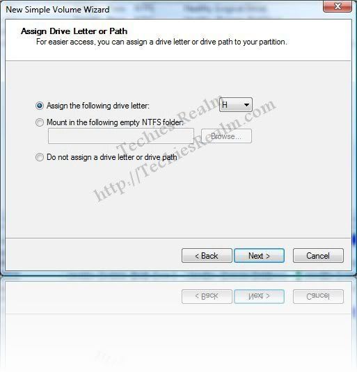 Assign Drive Letter