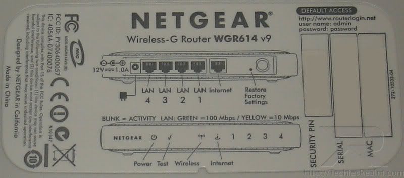 WGR614 v9 Label. Click to enlarge.