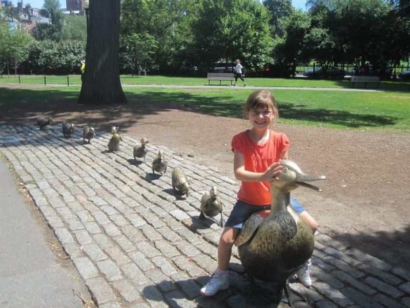 Make Way for Ducklings sculptures