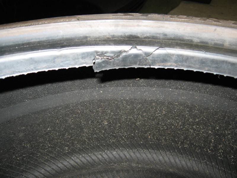 busted inner tire lip, is the tire garbage? pics inside Maxima Forums