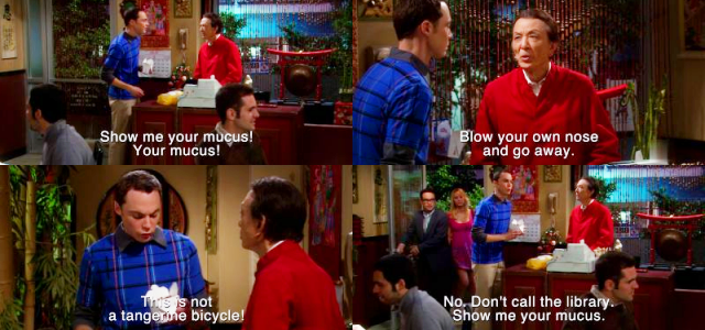 I just love that Sheldon dressed as the doppler effect. It's soSheldon.