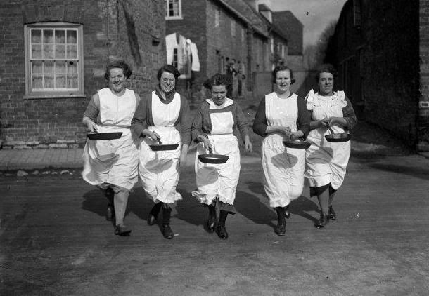 pancake race Pictures, Images and Photos