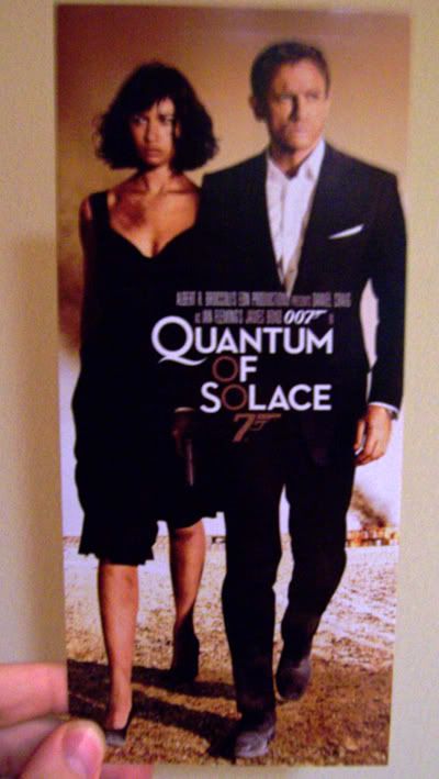 Admit One to Quantum of Solace