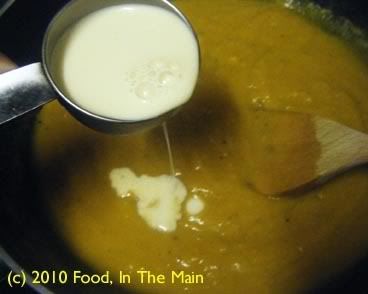 butternut squash,squash,onions,soup,masoor dal