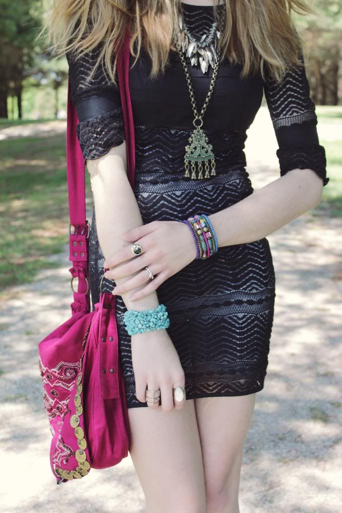 wolf and lace fashion style blog outfit boho bohemian hippie lace dress