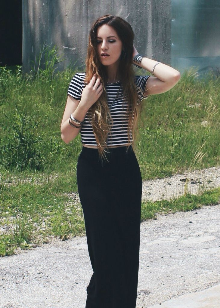 wolf and lace blog fashion style beauty hair makeup hippie gypsy boho bohemian girl girls woman women cute love beautiful fun pretty swag stylish design model outfit look lookbook ootd jewelry shopping accessories bag purse glam how to diy boots shoes heels free people freepeople fp fpgirls fpme ideas black white striped crop top maxi skirt