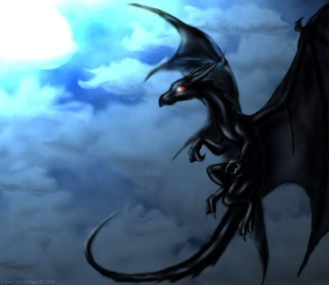 Black_Dragon_In_Air_2 Pictures, Images and Photos