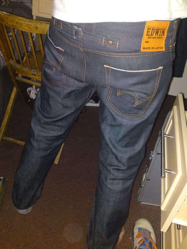 edwin jeans size down
