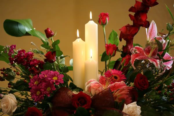 flowers and candles Pictures, Images and Photos
