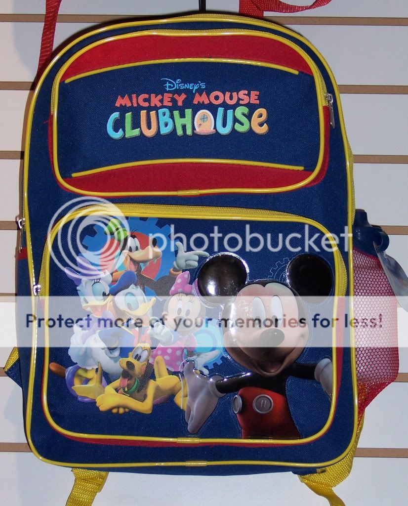 Disney MICKEY MOUSE CLUBHOUSE Numbers Medium 14 BACKPACK Bag Minnie 