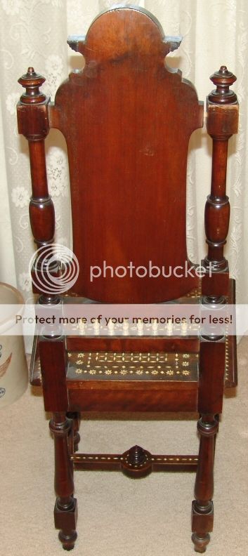 antique set of Flemish Chairs /Fancy Inlaid 17th Century Furniture 