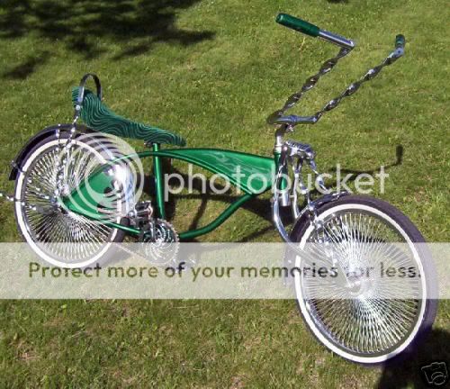 candy green lowrider bike