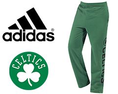 ADIDAS ESSENTIALS NBA TRACK PANTS BOSTON CELTICS GREEN BASKETBALL GAME TIME