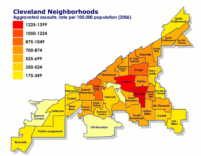 Cleveland Police Districts Map 2407