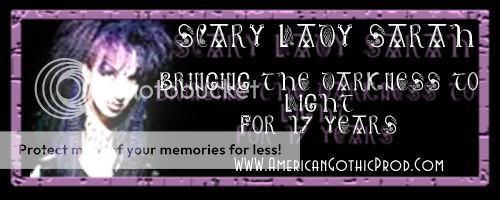 Web banner for DJ Scary Lady Sarah. Pictures, Images and Photos
