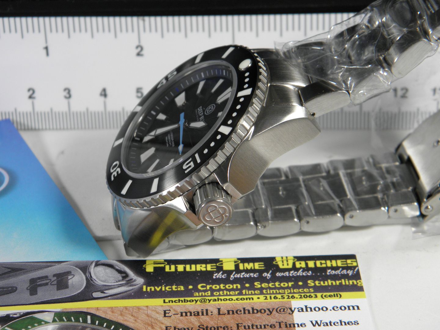 Deep Blue Master Explorer 1000M Auto Diver Black Dial New  