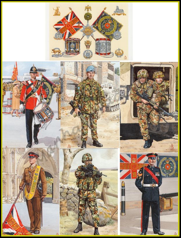 Military artist signed postcards Royal Anglian Regiment | eBay