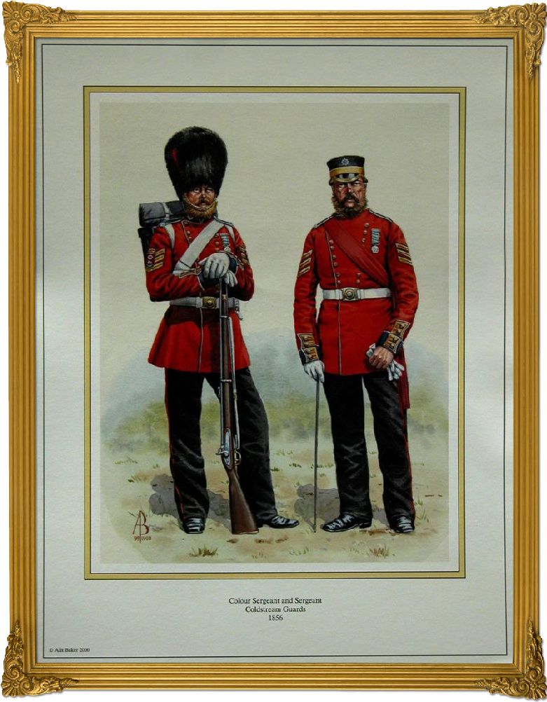 British Artist signed Military Print Coldstream Guards | eBay