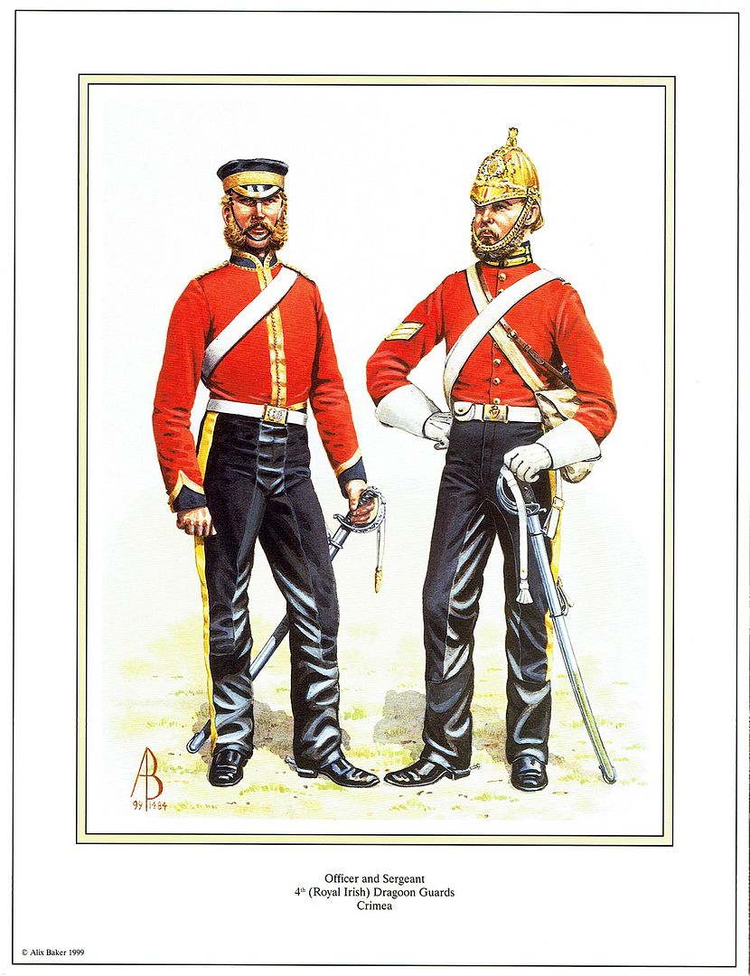 British signed Military Print 4th Royal Irish Dragoon Guards Crimea | eBay