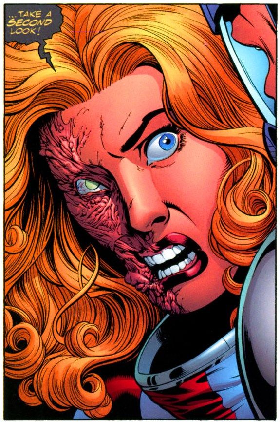 picture Half Face Batman Villain female two faces jenna clark